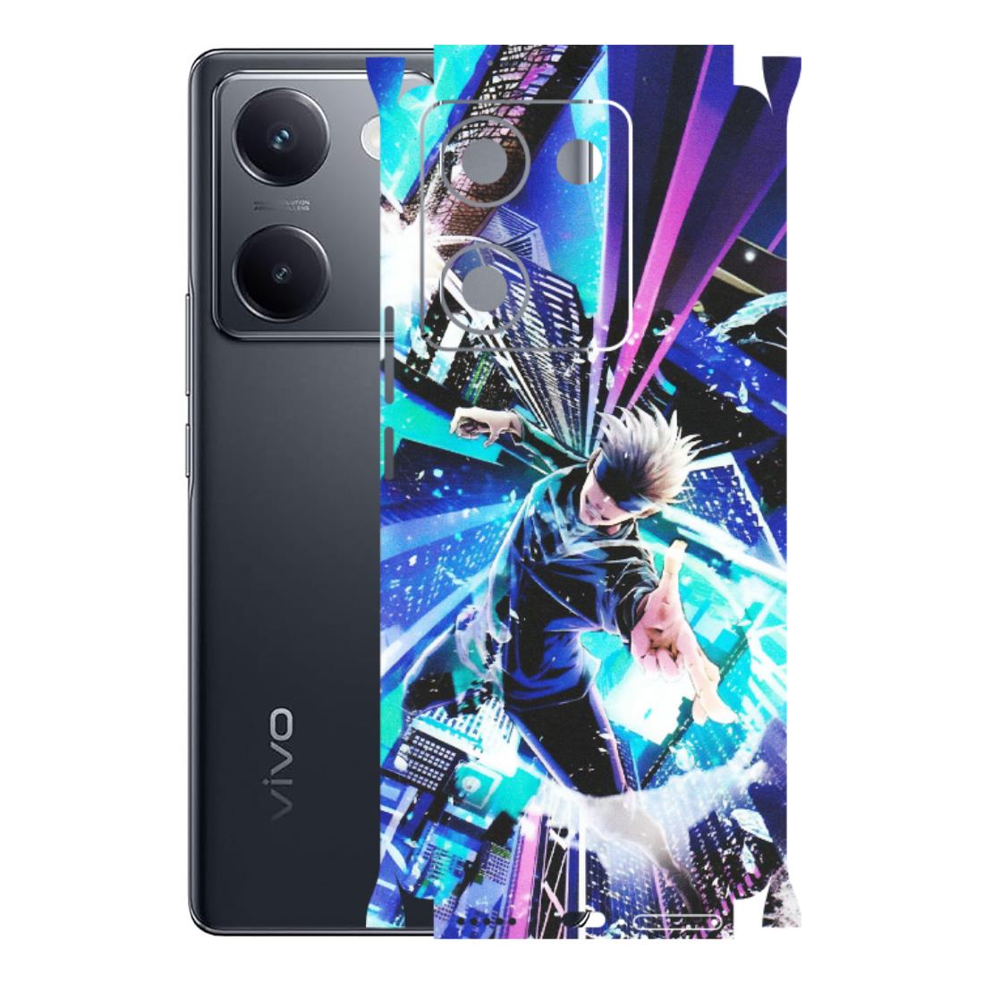 VIVO Y Series Phone Skins (All Models) - Manga Action Jujustu Kaisen Anime - Matte Finish (M-155) Vivo Y200 Pro