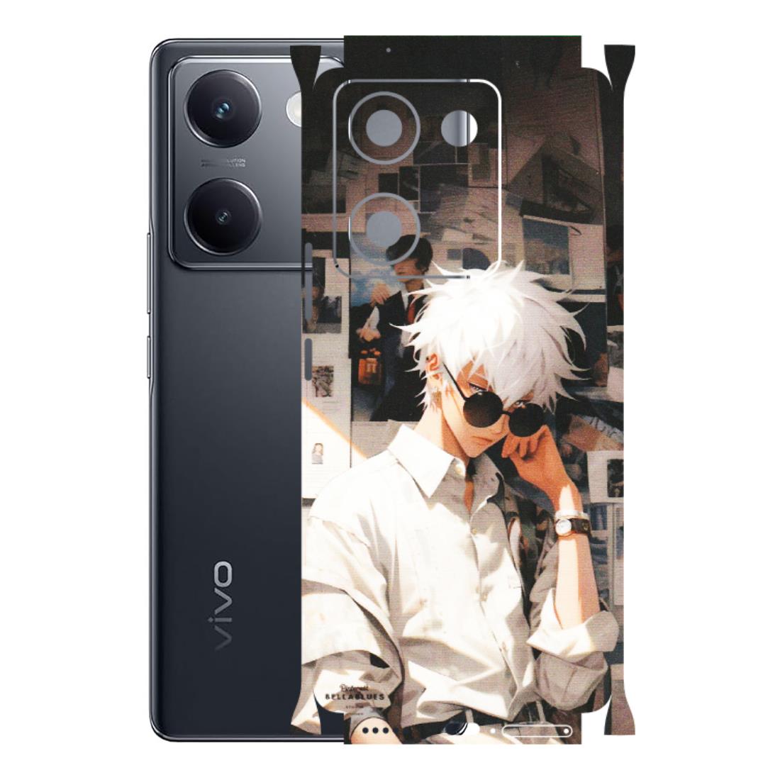 VIVO Y Series Phone Skins (All Models) - Gojo Satoru Jujustu Kaisen Anime - Matte Finish (M-156) Vivo Y200 Pro