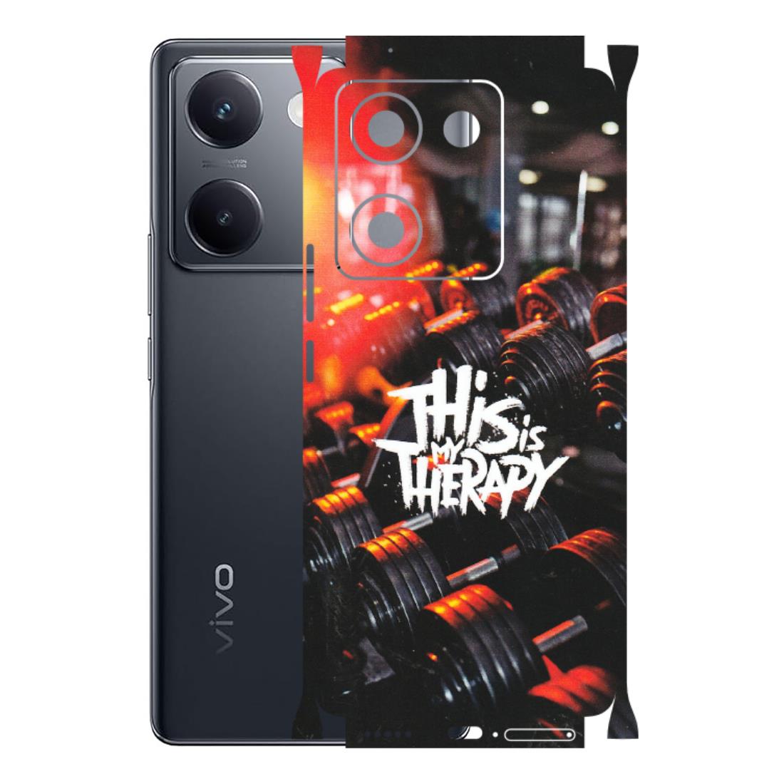 VIVO Y Series Phone Skins (All Models) - GYM Lover Therapy - Matte Finish (M-160) Vivo Y200 Pro