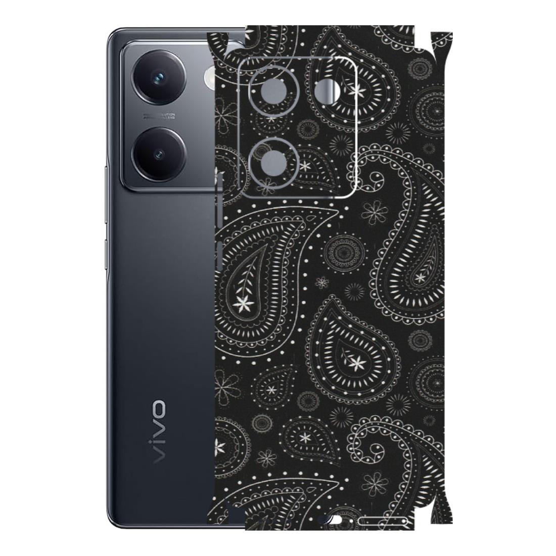 VIVO Y Series Phone Skins (All Models) - Black Sober Kerry - Matte Finish (M-37) Vivo Y200 Pro