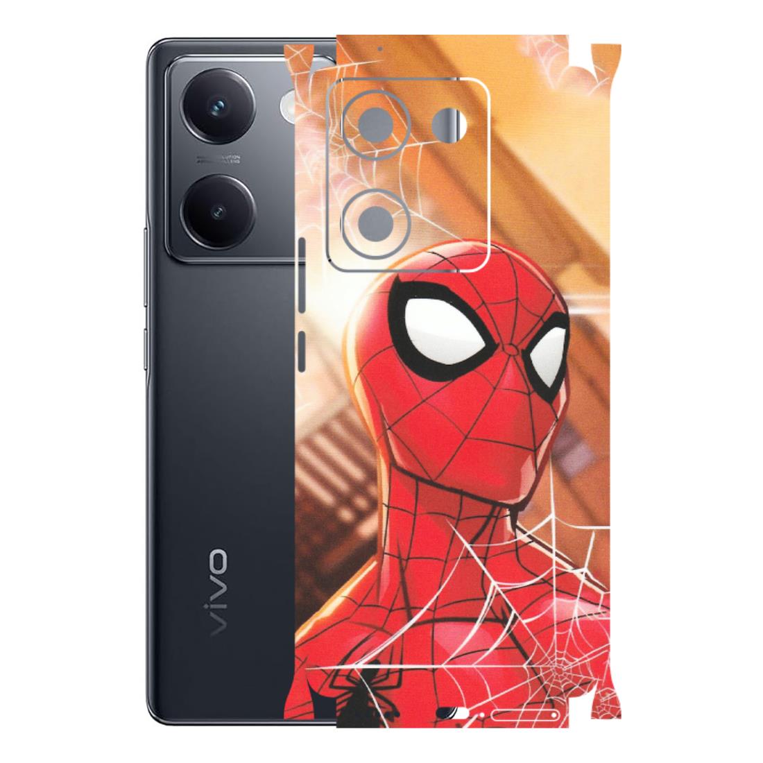 VIVO Y Series Phone Skins (All Models) - Spiderman Face New - Matte Finish (M-41) Vivo Y200 Pro