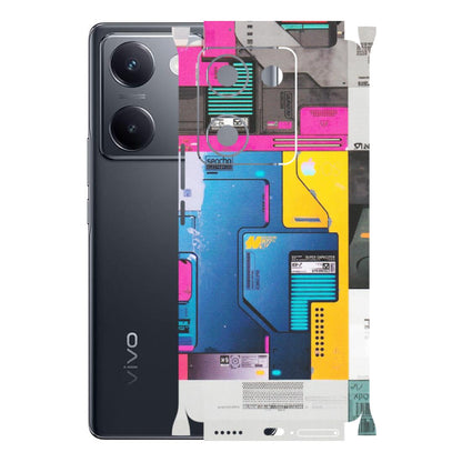 VIVO Y Series Phone Skins (All Models) - Colourfull Motherboard Internals - Matte Finish (M-55) Vivo Y200 Pro