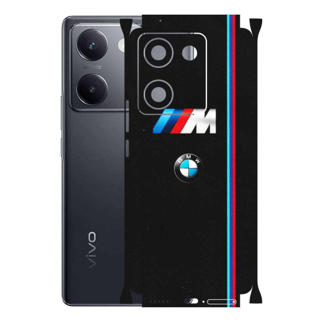 VIVO Y Series Phone Skins (All Models) - Styling With Black BMW - Matte Finish (M-74) Vivo Y200 Pro