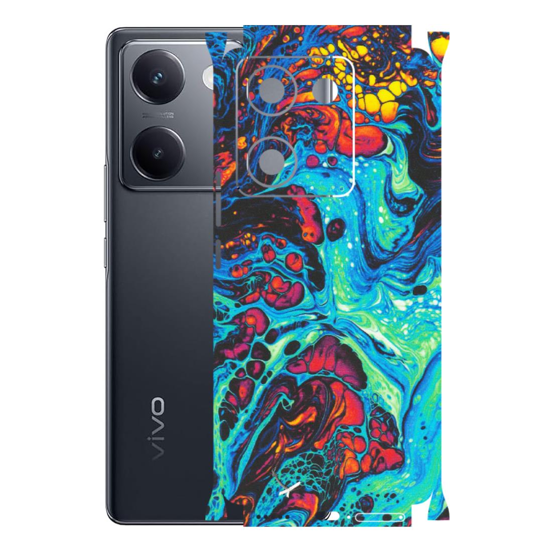 VIVO Y Series Phone Skins (All Models) - Majestic Galactic Marbel - Matte Finish (M-85) Vivo Y200 Pro