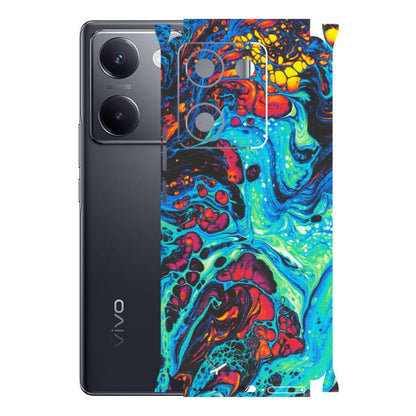 VIVO Y Series Phone Skins (All Models) - Majestic Galactic Marbel - Matte Finish (M-85) Vivo Y200 Pro