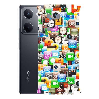 VIVO Y Series Phone Skins (All Models) - All Apple Icons - Matte Finish (M-93) Vivo Y200 Pro