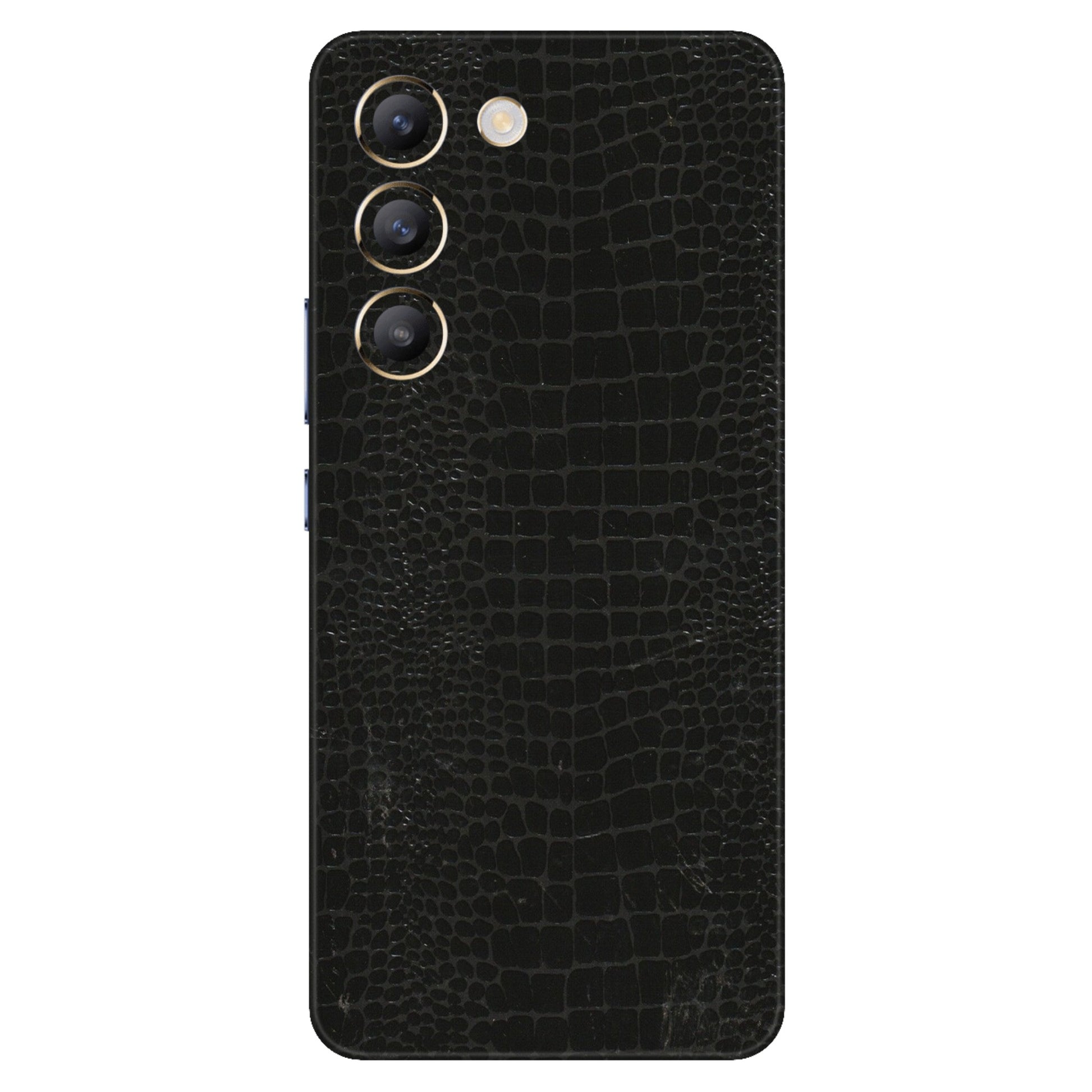 VIVO Y Series Phone Skins (All Models) - Snake Leather Black - 3D Embossed Finish (L-107) Vivo Y200e (5G)