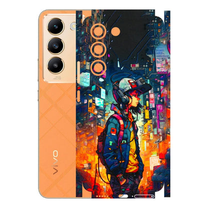 VIVO Y Series Phone Skins (All Models) - Street Anime Guy - 3D Embossed Finish (L-158) Vivo Y200e (5G)