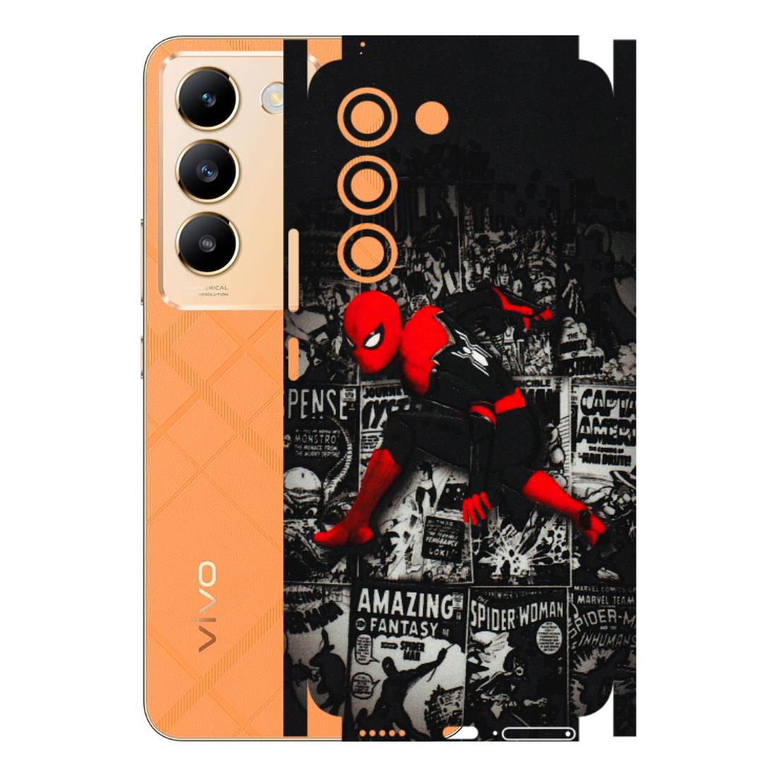 VIVO Y Series Phone Skins (All Models) - SpiderMan New - 3D Embossed Finish (L-162) Vivo Y200e (5G)