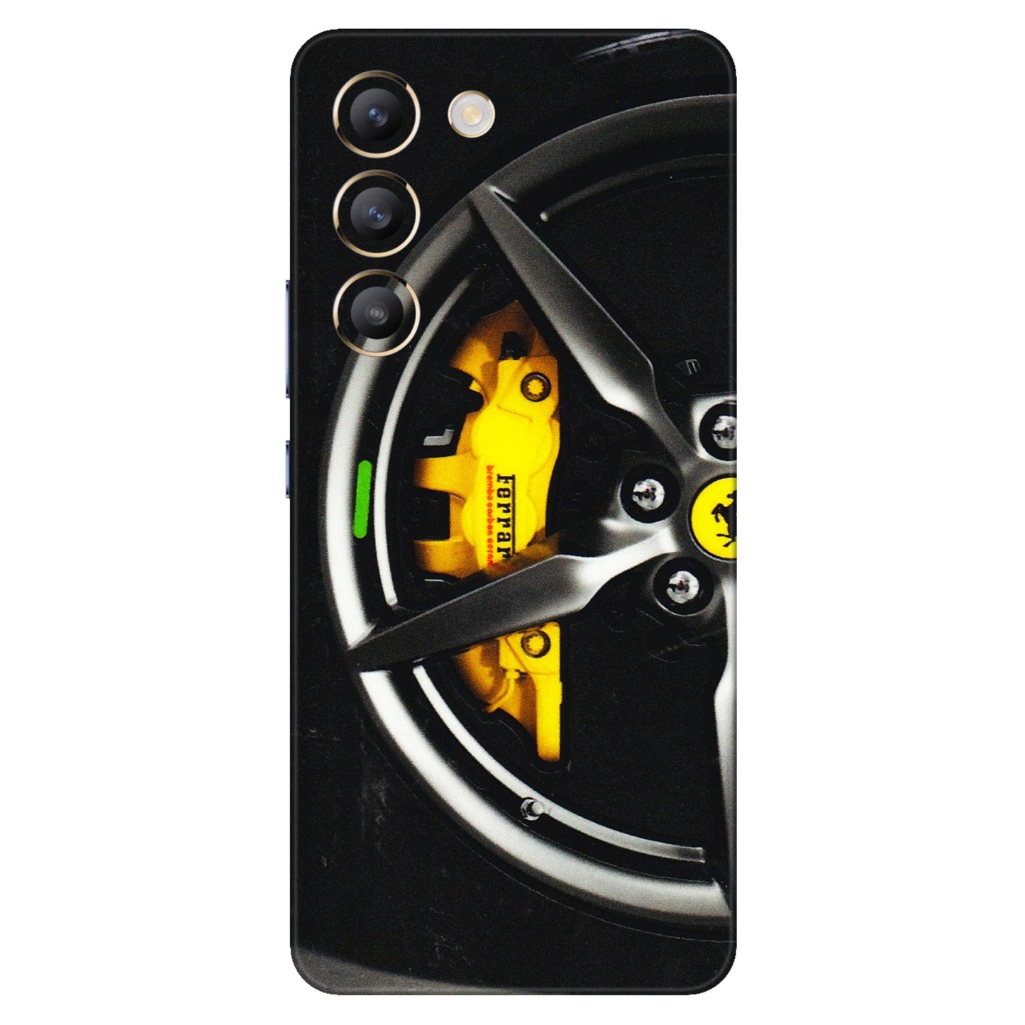 VIVO Y Series Phone Skins (All Models) - Ferrari Wheel Alloy - 3D Embossed Finish (L-173) Vivo Y200e (5G)