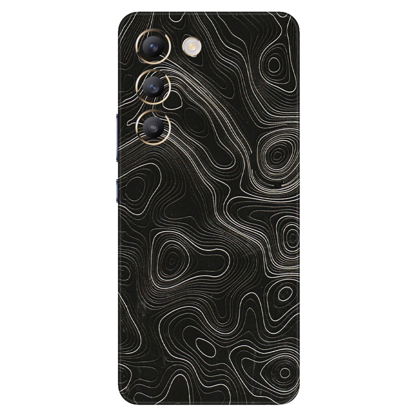 VIVO Y Series Phone Skins (All Models) - Black Swirl - 3D Embossed Finish (L-196) Vivo Y200e (5G)