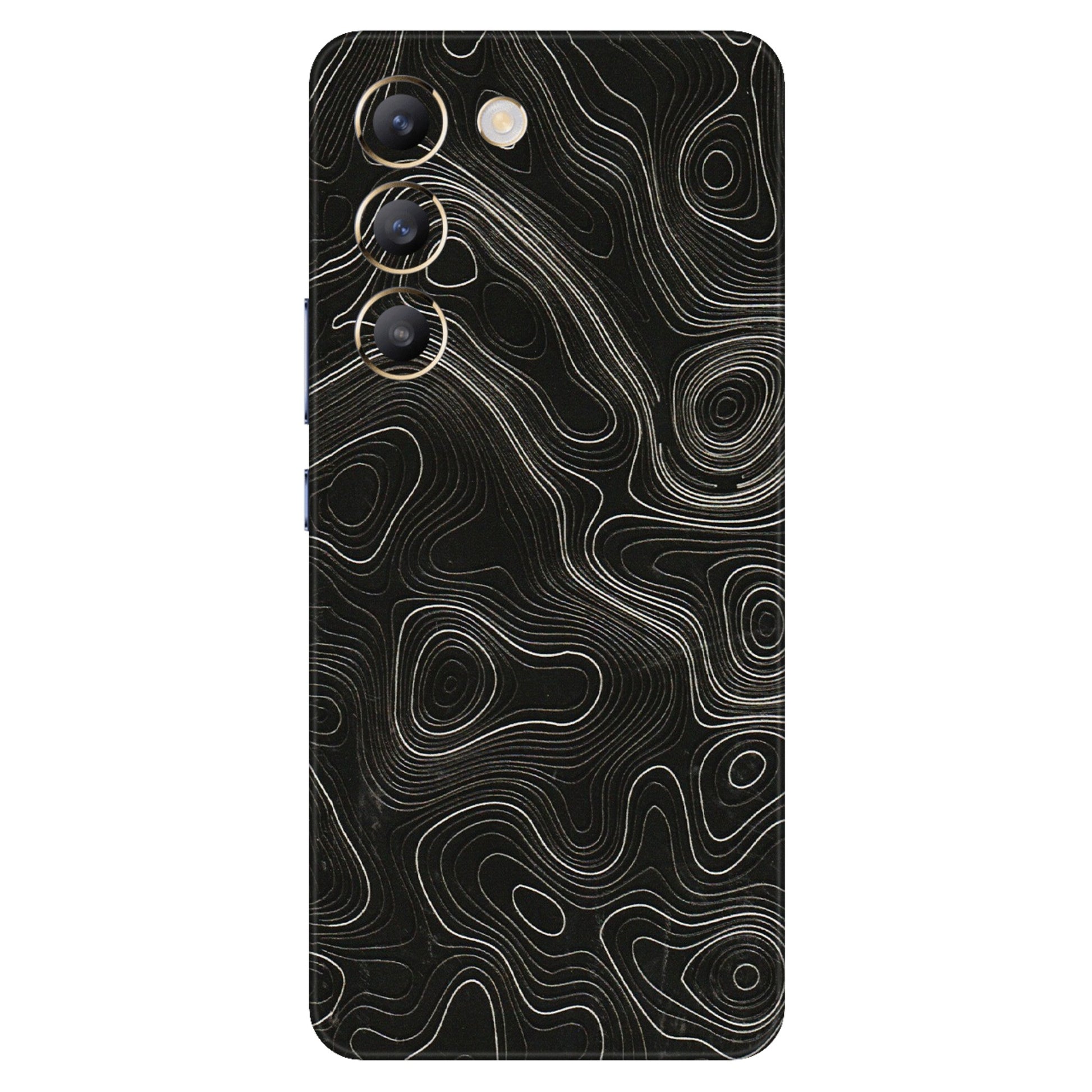 VIVO Y Series Phone Skins (All Models) - Black Swirl - 3D Embossed Finish (L-196) Vivo Y200e (5G)