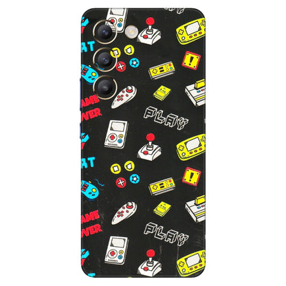 VIVO Y Series Phone Skins (All Models) - Gaming Doodles - 3D Embossed Finish (L-224) Vivo Y200e (5G)