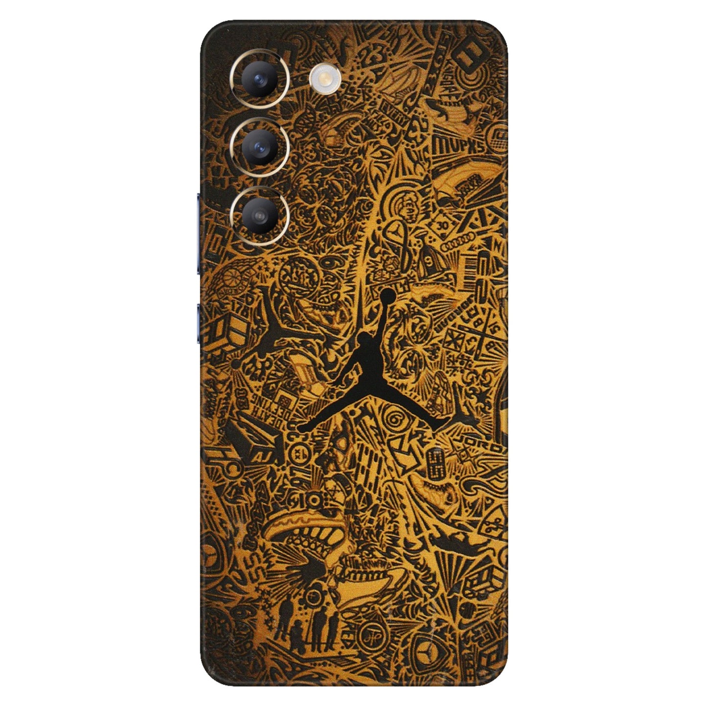 VIVO Y Series Phone Skins (All Models) - Premium Gold Basketball Player - 3D Embossed Finish (L-236) Vivo Y200e (5G)