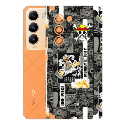 VIVO Y Series Phone Skins (All Models) - Cuffy Anime MonkeyCamic - 3D Embossed Finish (L-242) Vivo Y200e (5G)