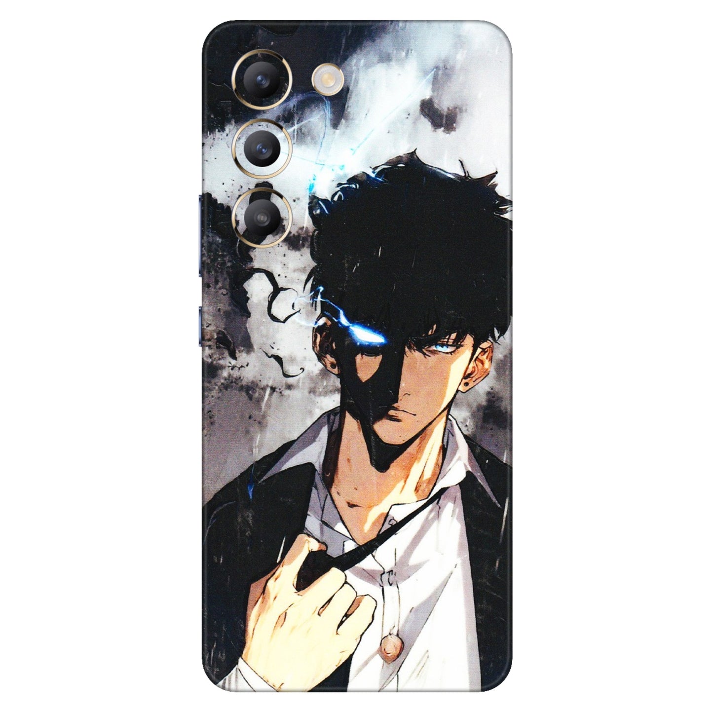 VIVO Y Series Phone Skins (All Models) - Sung Jinwoo Manhwa Anime - 3D Embossed Finish (L-328) Vivo Y200e (5G)