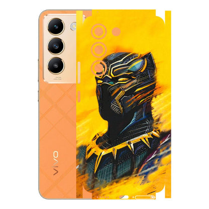 VIVO Y Series Phone Skins (All Models) - Yellow Panther - 3D Embossed Finish (L-54) Vivo Y200e (5G)