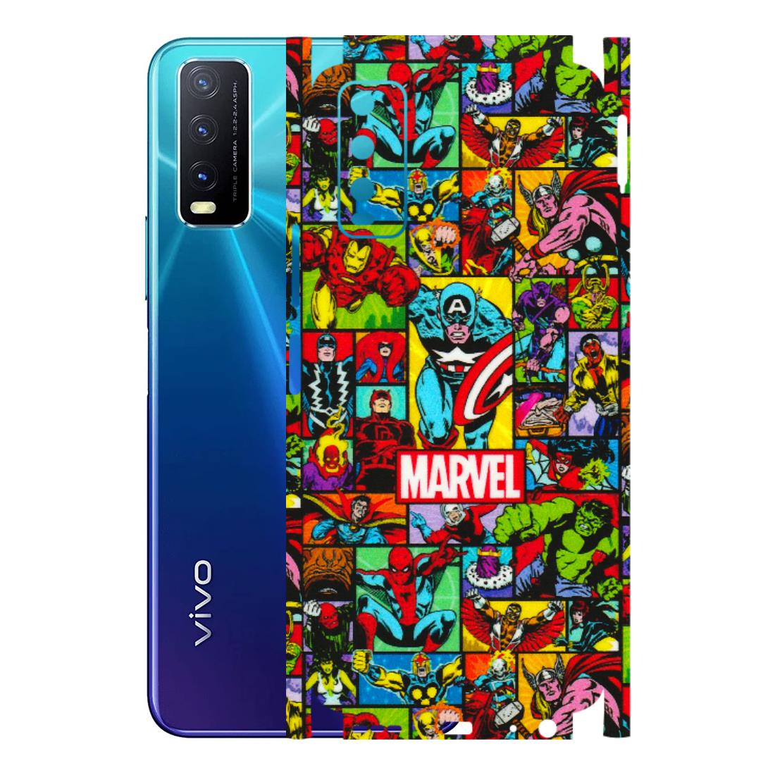 VIVO Y Series Phone Skins (All Models) - MARVELOUS Comic Characters - 3D Embossed Finish (L-129) Vivo Y20A