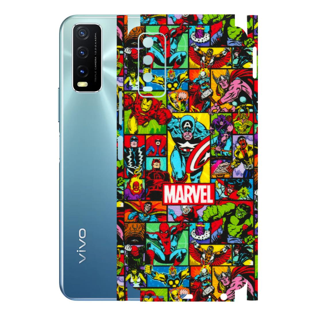 VIVO Y Series Phone Skins (All Models) - MARVELOUS Comic Characters - 3D Embossed Finish (L-129) Vivo Y20G 2021