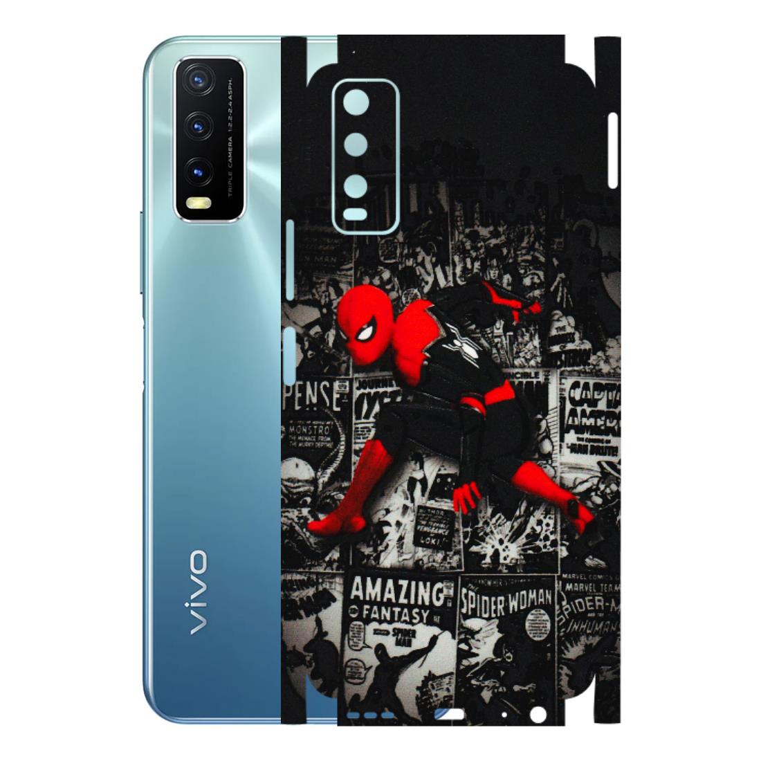 VIVO Y Series Phone Skins (All Models) - SpiderMan New - 3D Embossed Finish (L-162) Vivo Y20G 2021