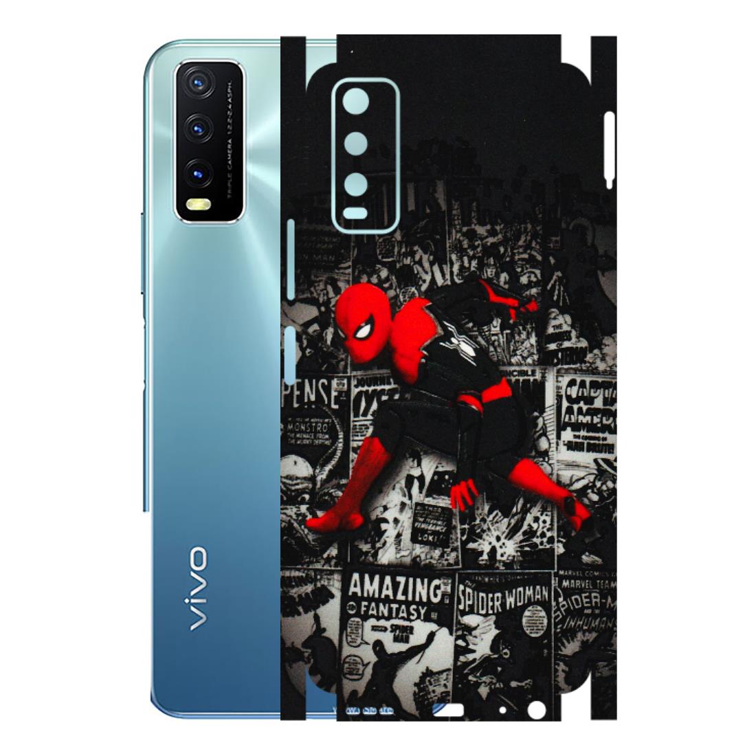 VIVO Y Series Phone Skins (All Models) - SpiderMan New - 3D Embossed Finish (L-162) Vivo Y20T