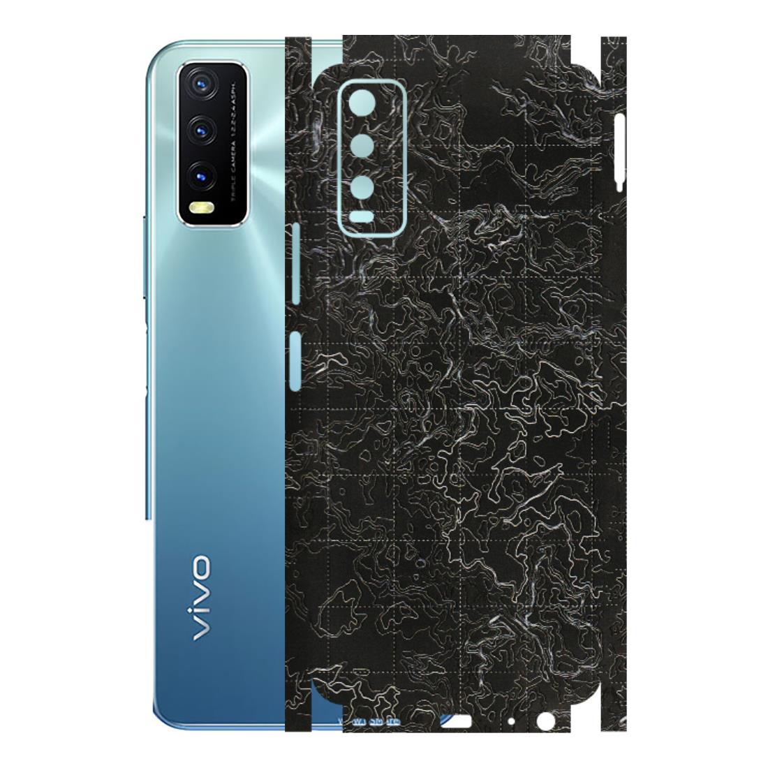 VIVO Y Series Phone Skins (All Models) - Black map Texture - 3D Embossed Finish (L-201) Vivo Y20T