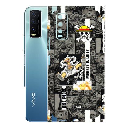 VIVO Y Series Phone Skins (All Models) - Cuffy Anime MonkeyCamic - 3D Embossed Finish (L-242) Vivo Y20T
