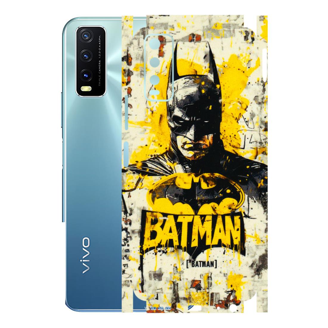VIVO Y Series Phone Skins (All Models) - Batman Yellow BT - 3D Embossed Finish (L-304) Vivo Y20T