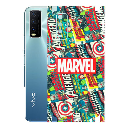 VIVO Y Series Phone Skins (All Models) - Marvel Comic Lover - Matte Finish (M-30) Vivo Y20T