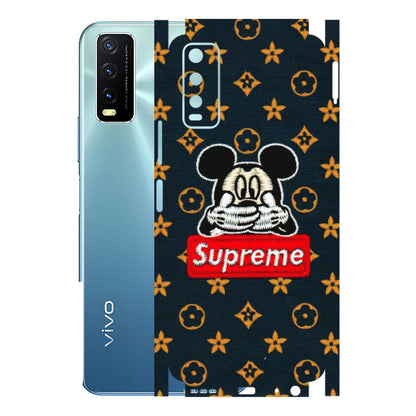 VIVO Y Series Phone Skins (All Models) - Mickey Supreme - Matte Finish (M-83) Vivo Y20T