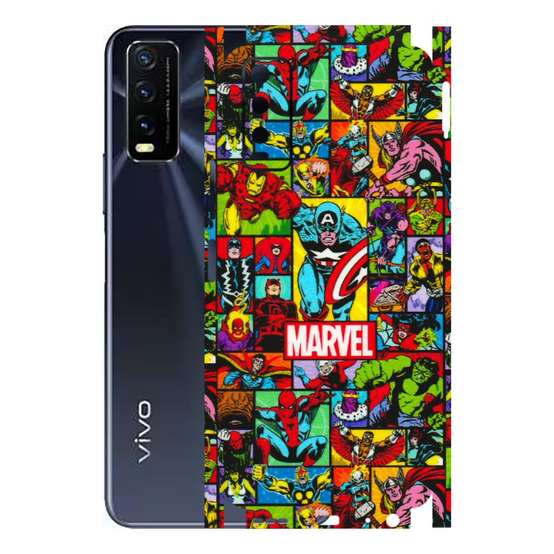 VIVO Y Series Phone Skins (All Models) - MARVELOUS Comic Characters - 3D Embossed Finish (L-129) Vivo Y20