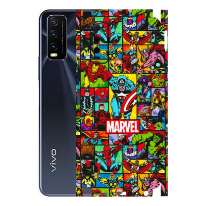 VIVO Y Series Phone Skins (All Models) - MARVELOUS Comic Characters - 3D Embossed Finish (L-129) Vivo Y20