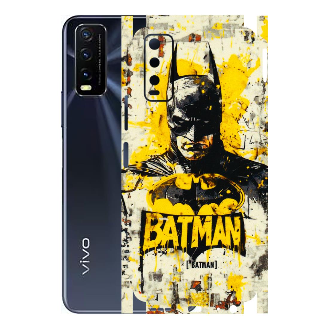 VIVO Y Series Phone Skins (All Models) - Batman Yellow BT - 3D Embossed Finish (L-304) Vivo Y20