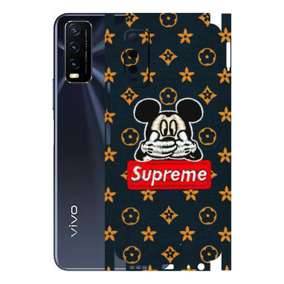 VIVO Y Series Phone Skins (All Models) - Mickey Supreme - Matte Finish (M-83) Vivo Y20