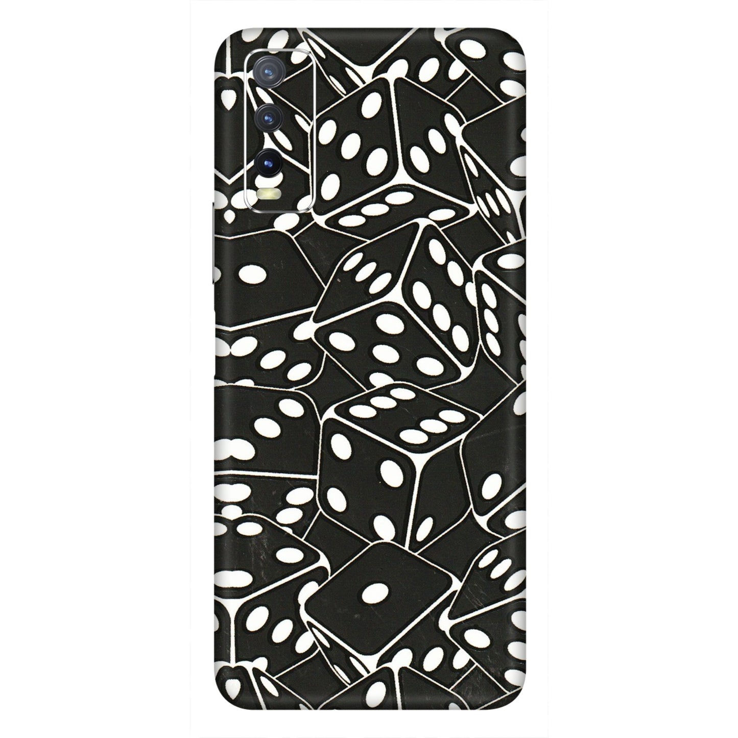 VIVO Y Series Phone Skins (All Models) - Big Black Dices - 3D Embossed Finish (L-106) Vivo Y20i