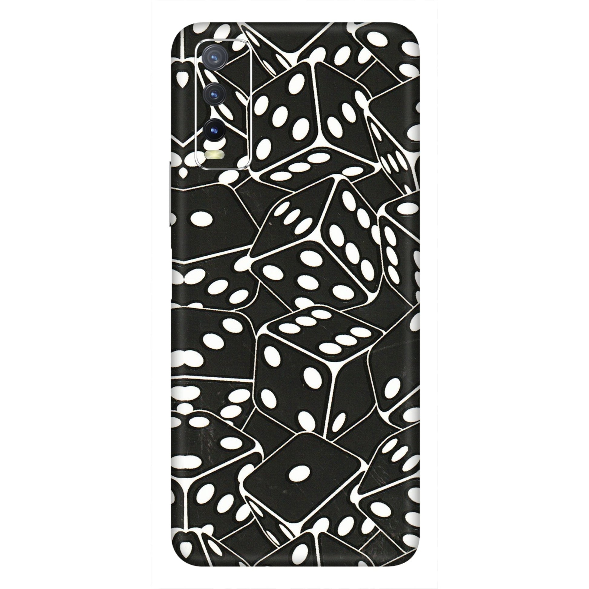 VIVO Y Series Phone Skins (All Models) - Big Black Dices - 3D Embossed Finish (L-106) Vivo Y20i