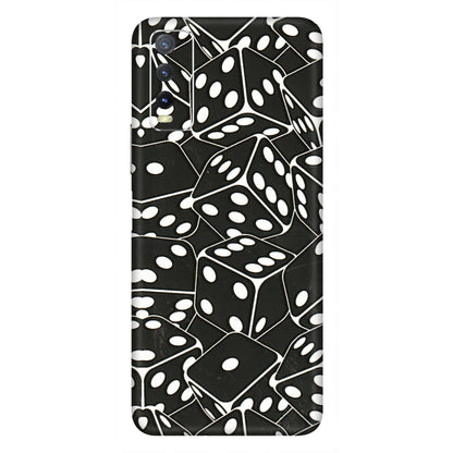 VIVO Y Series Phone Skins (All Models) - Big Black Dices - 3D Embossed Finish (L-106) Vivo Y20i