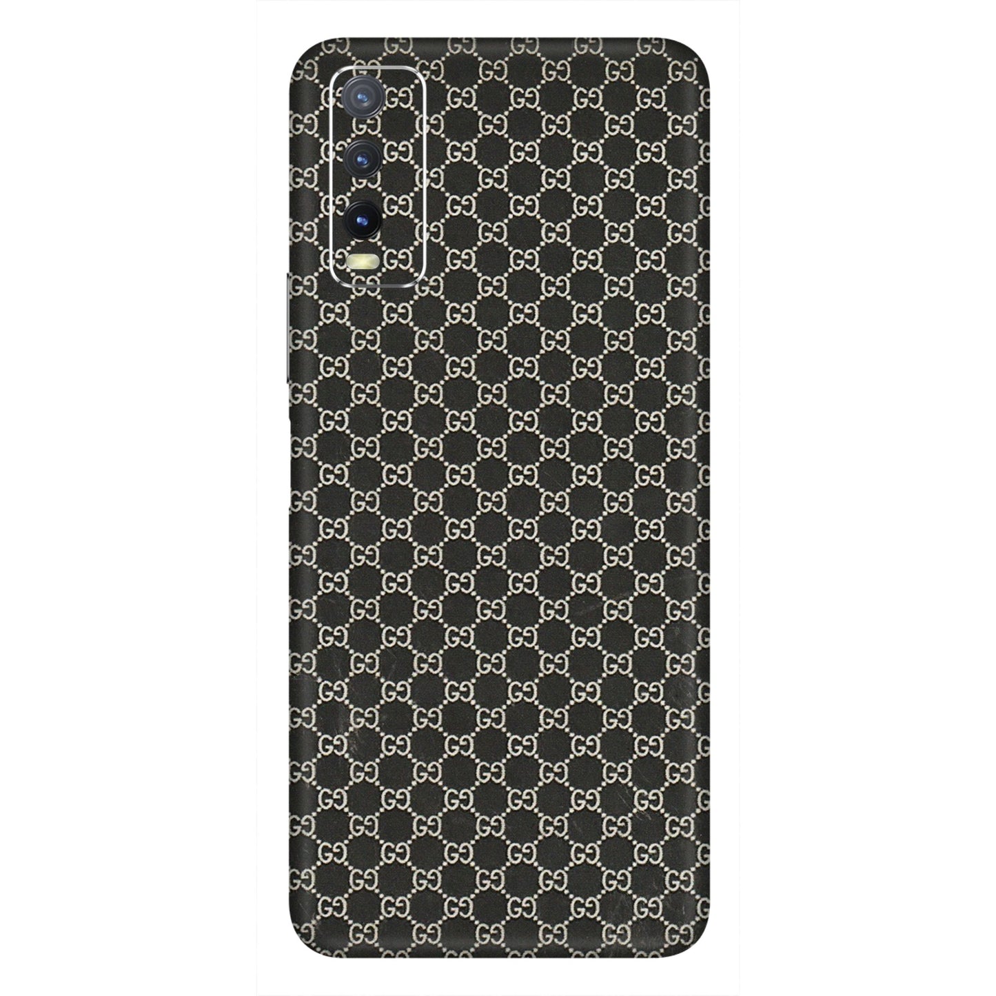VIVO Y Series Phone Skins (All Models) - Black G Print - 3D Embossed Finish (L-109) Vivo Y20i