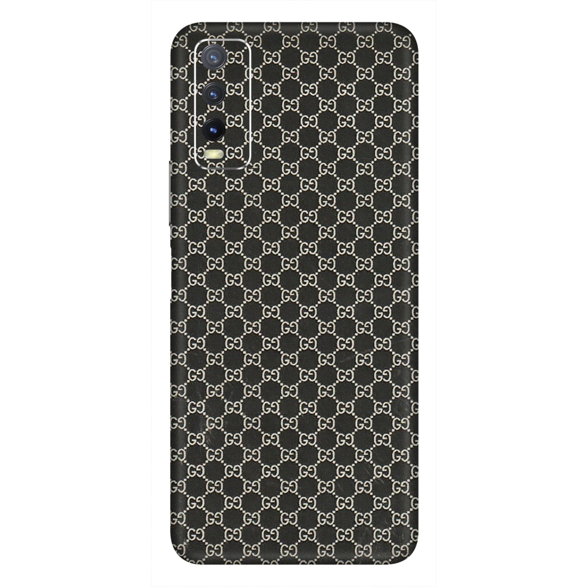 VIVO Y Series Phone Skins (All Models) - Black G Print - 3D Embossed Finish (L-109) Vivo Y20i