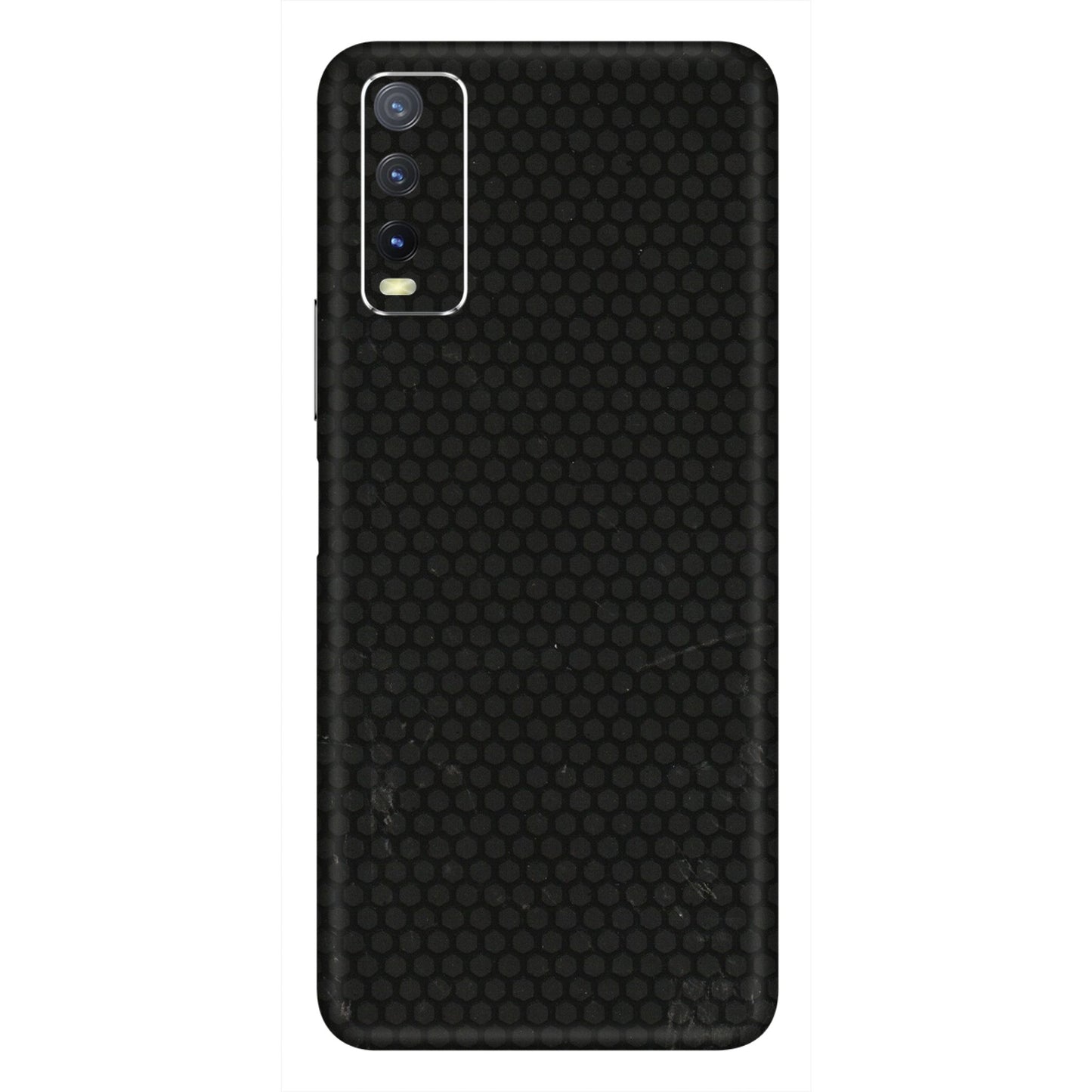 VIVO Y Series Phone Skins (All Models) - Black honeycomb - 3D Embossed Finish (L-114) Vivo Y20i