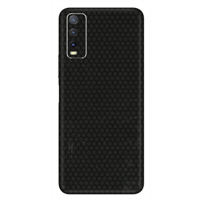 VIVO Y Series Phone Skins (All Models) - Black honeycomb - 3D Embossed Finish (L-114) Vivo Y20i