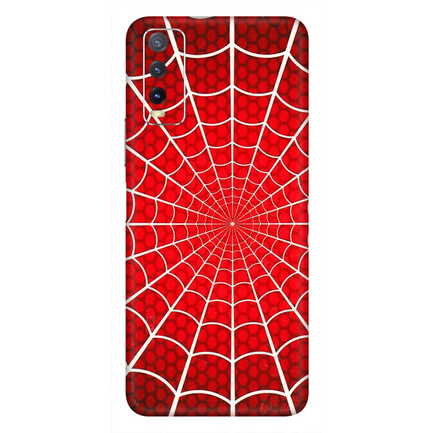 VIVO Y Series Phone Skins (All Models) - Classic Spidey Web - 3D Embossed Finish (L-115) Vivo Y20i