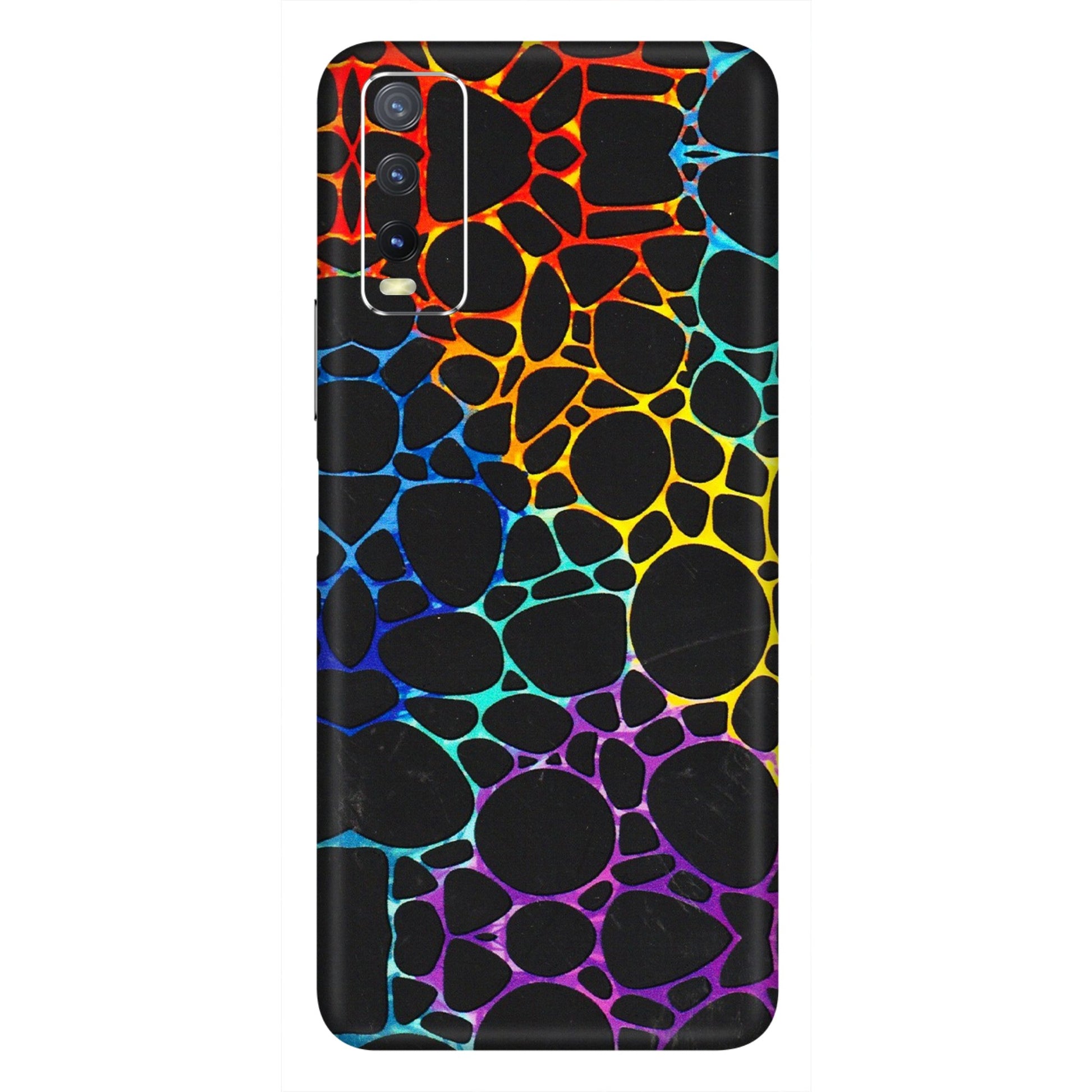 VIVO Y Series Phone Skins (All Models) - Abstract Art MultiColour - 3D Embossed Finish (L-133) Vivo Y20i