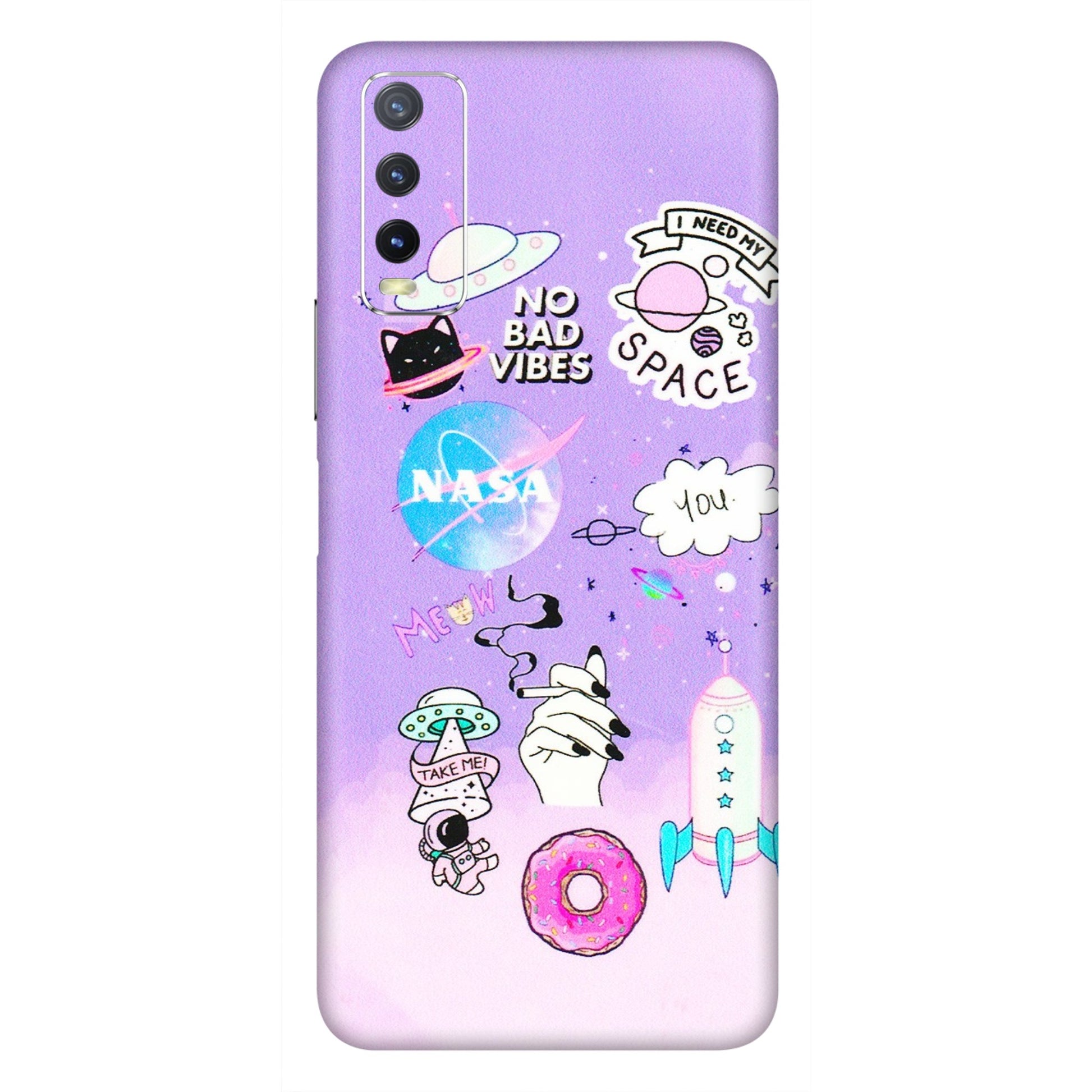 VIVO Y Series Phone Skins (All Models) - I Need My Nasa Skin - 3D Embossed Finish (L-149) Vivo Y20i