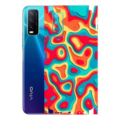 VIVO Y Series Phone Skins (All Models) - Abstract Swirl - 3D Embossed Finish (L-150) Vivo Y20i