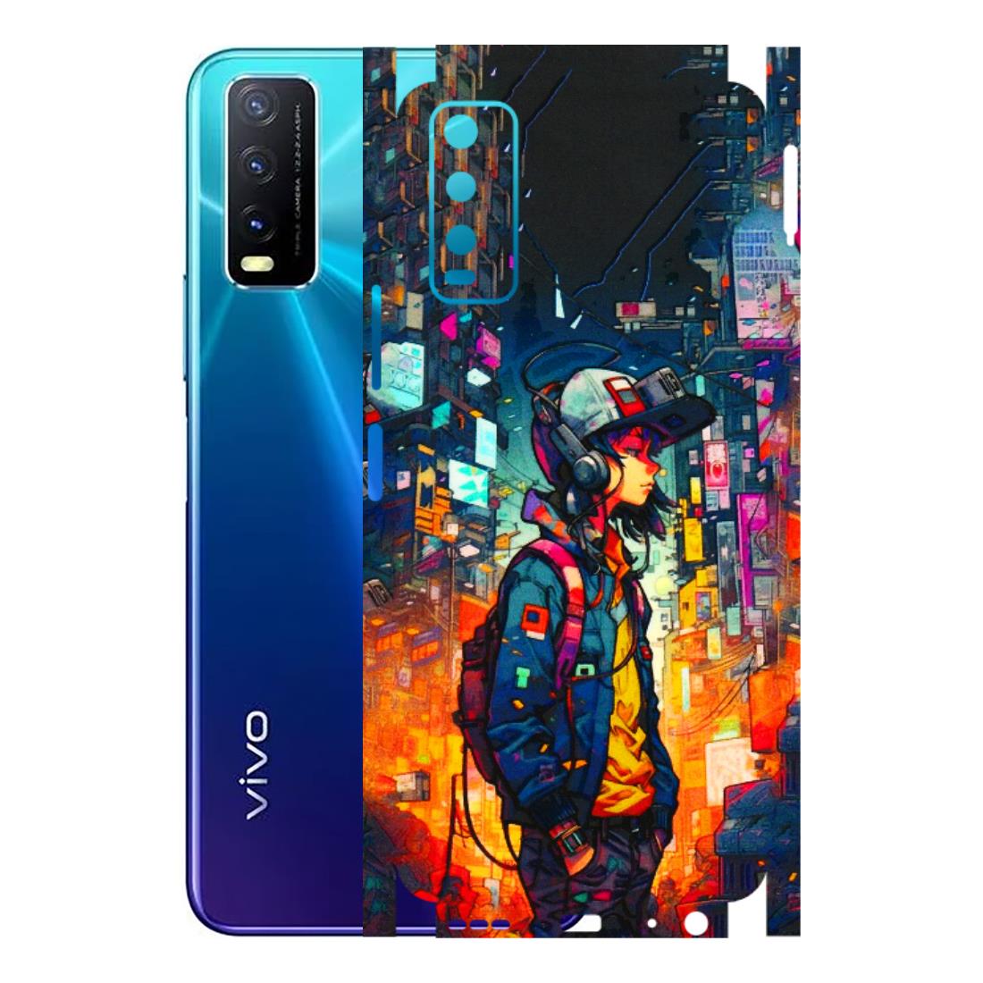 VIVO Y Series Phone Skins (All Models) - Street Anime Guy - 3D Embossed Finish (L-158) Vivo Y20i