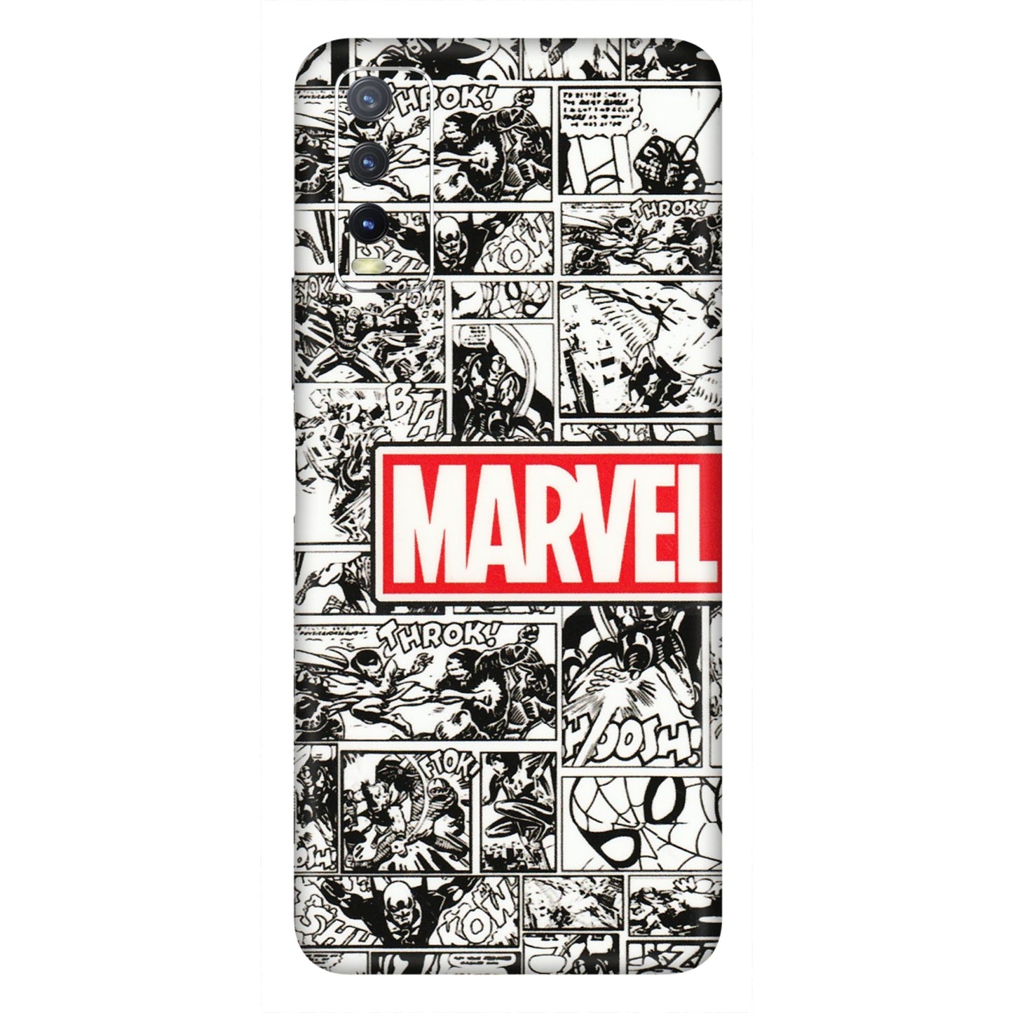VIVO Y Series Phone Skins (All Models) - Marvel Comic - 3D Embossed Finish (L-171) Vivo Y20i