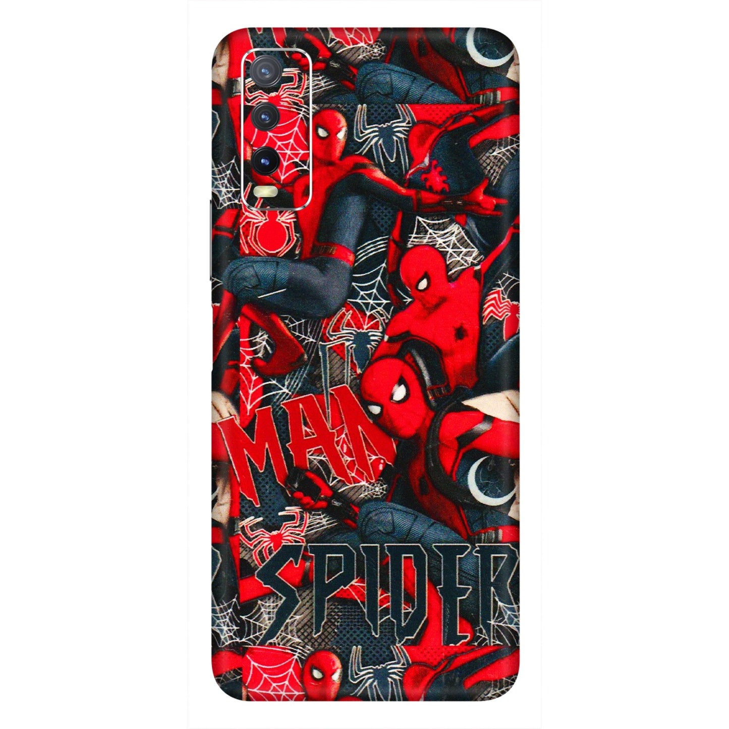 VIVO Y Series Phone Skins (All Models) - SpiderMan Cool - 3D Embossed Finish (L-188) Vivo Y20i