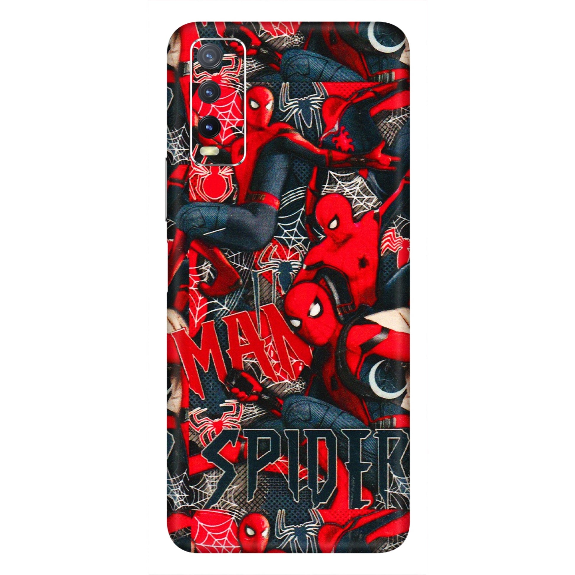VIVO Y Series Phone Skins (All Models) - SpiderMan Cool - 3D Embossed Finish (L-188) Vivo Y20i