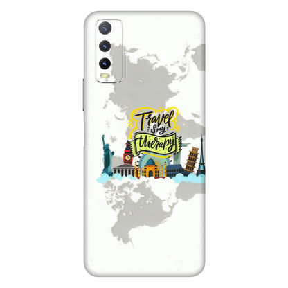 VIVO Y Series Phone Skins (All Models) - Travel Therapy - 3D Embossed Finish (L-199) Vivo Y20i